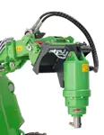 Hydraulic augers for wheel loaders